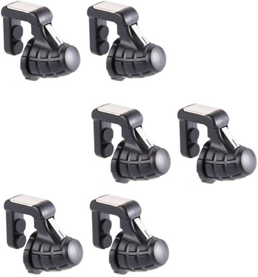 

ReTrack SET OF 3PC S9 PUBG Mobile Phone Game Trigger Fire Button Gamepad Controller Six Fingers Linkage Gaming Joystick Aim Key Shooter Gaming Accessory Kit(Black, For Android, iOS)