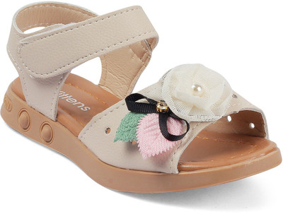 

KITTENS Girls Velcro Flats(Beige