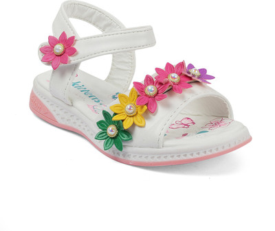 

KITTENS Girls Velcro Flats(White