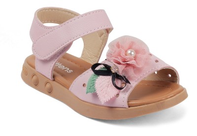 

KITTENS Girls Velcro Flats(Pink