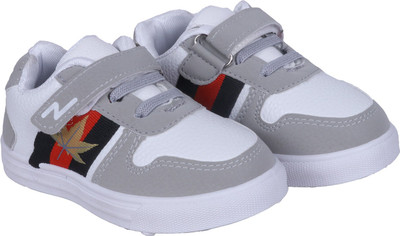 

FEETWELL Boys & Girls Velcro Sneakers(Grey