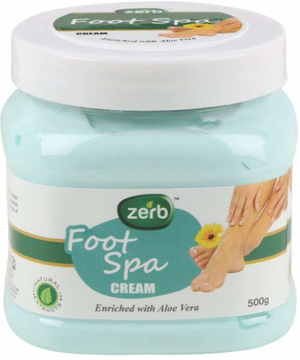 

Zerb Natural Extracts With Aloe Vera Removes Oil Dirt And Makes Your Skin Soft And Supple Foot Spa Cream(500 g)