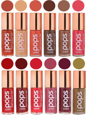

Ramble Pops Colour Nail Polish Combo 5653 Multicolor(Pack of 12)