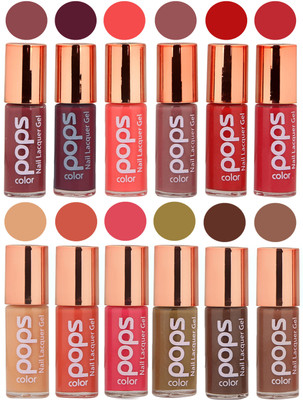 

Ramble Pops Colour Nail Polish Combo 5584 Multicolor(Pack of 12)