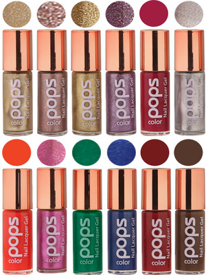 

Ramble Pops Colour Nail Polish Combo 5515 Multicolor(Pack of 12)