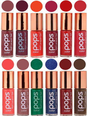 

Ramble Pops Colour Nail Polish Combo 5557 Multicolor(Pack of 12)