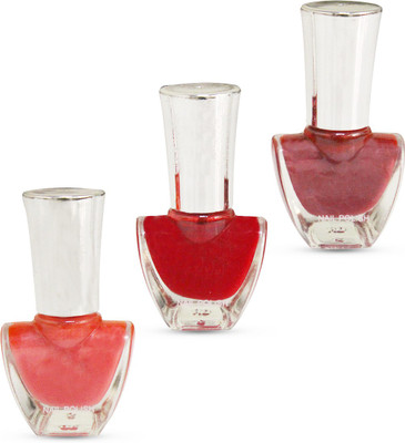 

Akshat No Fading Longest Lasting Ever Nail Polish Set Of 3 (BT-01) MULTICOLOR(Pack of 3)