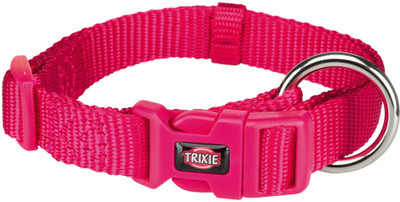 

Trixie Premium Collar, L-XL: 40-65cm/25mm, Fuchsia Plain Dog Collar Charm(Pink, Solid)