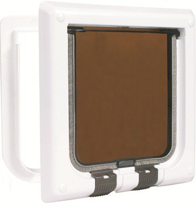 

Trixie 4-Way Cat Flap, Brown, 3 years guarantee Pet Fence
