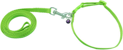 

JAINSONS PET PRODUCTS Jainsons Pet Products High Quality Nylon Leash and Collar Set with Bell 1.5 cm for Puppies and Small Breed Dogs (Neon Green) 114 cm Dog Strap Leash(Green)