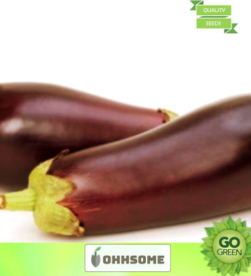 OhhSome Vegetable Seeds Violet Brinjal Seeds - Brinjal Cluster Seeds Seeds For Home Garden Seeds Seed(20 per packet)