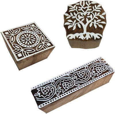 skart wooden printing blocks140 Printing Blocks(Pack of 3)