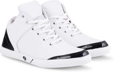 

Butchi Butchi Men,s White synthetic Casual Shoes High Tops For Men(White