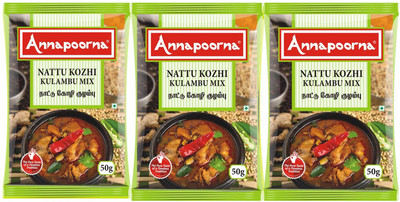 

Annapoorna Naatu Kozhi Kulambu Mix 50gms Pack of 3(3 x 50 g)