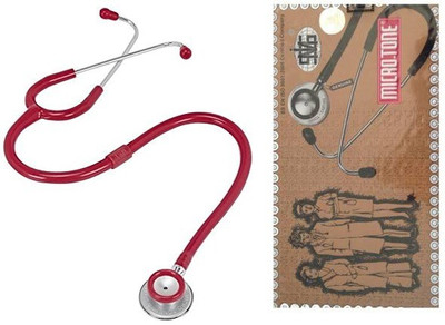 

MSI Original Microtone Burgundy Stethoscope with Black and Pink tube with Ear Piece and Diaphragm Acoustic Stethoscope Acoustic Stethoscope(Burgundy)