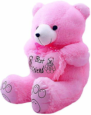 

Nihan Enterprises Pink Heart Stuffed Soft Tedddy bear 3Feet - 80 cm(Pnik)