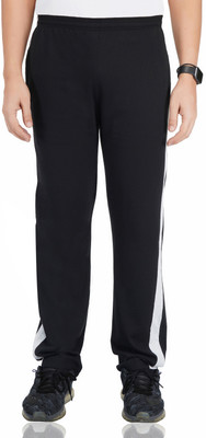 Fflirtygo Colorblock Men Black Track Pants
