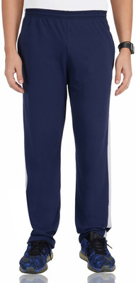 Fflirtygo Colorblock Men Blue Track Pants