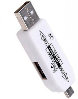 

FUZION Micro USB OTG CARD READER USB Adapter(White)
