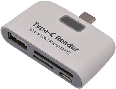 Gabbar Â® USB 3.1 Type C Hub USB C Smart Card Reader Type C card ReaderW1 Card Reader(White)
