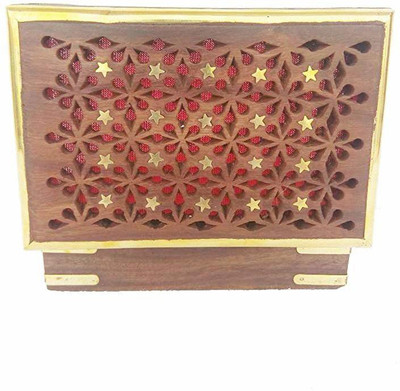 

Adaspo Jwellery-664 Beautiful Work Wooden Jewelry Box/Keepsake/Organizer ( Vanity Box(Brown)