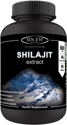 

Sinew Nutrition Shilajit 800mg (40% Fulvic Acid) for Strength, Stamina & Power - 90 Veg Tablets(90 No)