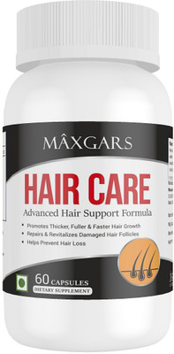 

Maxgar Hair Care Herbal Solution For All Hair Problem, 60 Capsules Pack of 2(60 No)