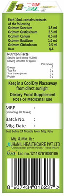 

Zindagi Krishn Tulsi Drops - Tulsi Liquid - Punch Tulsi Ras - Tulsi Extarct (Pack Of 100)(30 ml)
