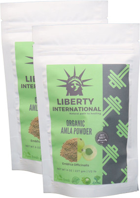 

LIBERTY INTERNATIONAL Organic Herbal Amla Powder For Hair Growth, Face, Skin & Hair Care (2 X 227 Gm) C3(454 g)