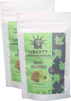 

LIBERTY INTERNATIONAL Organic Herbal Amla Powder For Hair Growth, Face, Skin & Hair Care (2 X 227 Gm) C4(454 g)