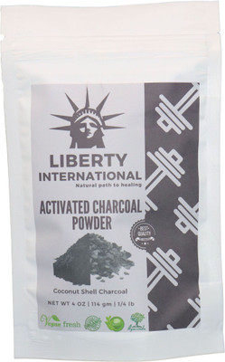 

LIBERTY INTERNATIONAL Natural Activated Coconut Shell Charcoal Powder, For Skin Treatment, Instant Teeth Whitening & Face Wash C6(114 g)
