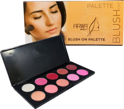 

Arwa Beauty Blush On Palette 10 Shades - 5 Cream Blush & 5 Powder Blush(C)