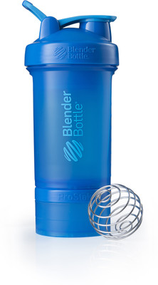 

Blender Bottle ProStak 650 ml Shaker(Pack of 1, Blue), Cyan