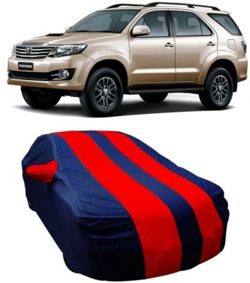 AUCTIMO Car Cover For Toyota Fortuner Old (With Mirror Pockets)(Multicolor)
