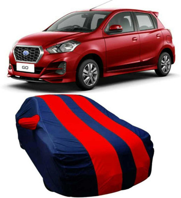 AUCTIMO Car Cover For Nissan Go (With Mirror Pockets)(Multicolor)