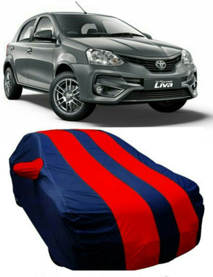 AUCTIMO Car Cover For Toyota Etios Liva (With Mirror Pockets)(Multicolor)