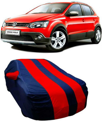 AUCTIMO Car Cover For Volkswagen Polo Cross (With Mirror Pockets)(Multicolor)