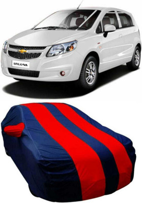 AUCTIMO Car Cover For Chevrolet Sail UVA (With Mirror Pockets)(Multicolor)