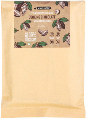 

Urban Platter Stone Ground Premium Cooking Chocolate Vegan Couverture, 7oz [55% Cocoa, Single Origin Bean, No Trans Fat] Brittles(200 g)