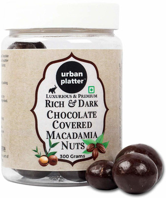 

Urban Platter Rich & Dark Chocolate Covered Macadamia Nuts, 10.6oz [Luxurious, Delicious & Premium] Brittles(310 g)
