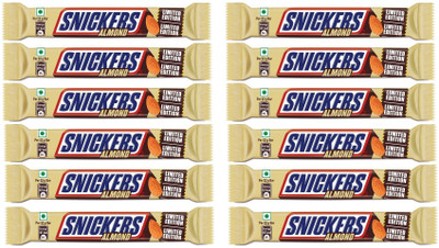 

Snickers Almonds Chocolates 22 gm (Pack of 12) Bars(Pack of 12, 264 g)
