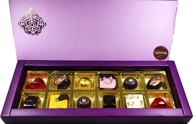 

Choc-O-Love Mart Pleasure - 12 Truffles, Brittles(Pack of 12, 144 g)