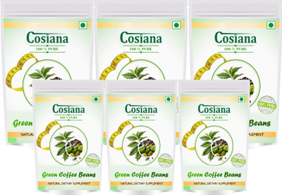 

cosiana 100% Pure Organic Best Quality Green Coffee Beans for Weight Management 250gm ( Pack of 6) Instant Coffee 1250 g(Pack of 6)