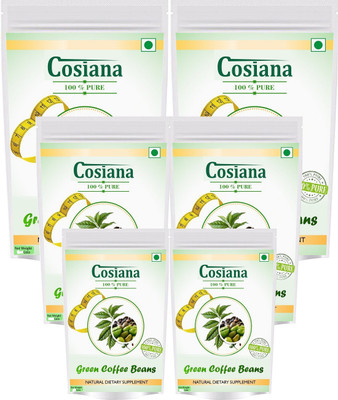 

cosiana Veg,Organic Green Coffee beans for Weight Management 50 Gm Pack of 6 (300 GM) Instant Coffee 300 g(Pack of 6)