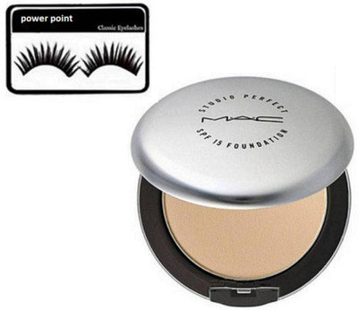 

power point Eyelashes, Mac Studio Perfect Compact + Foundation SPF 15(Set of 2)