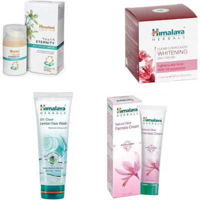 

Himalaya youth night cream, lemon face wash, glow fairness cream, clear complexion cream(Set of 4)