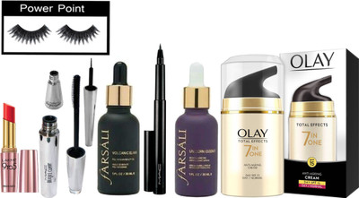 

powerpoint Eyelashes& Primer Matte Lipstick&Farsali (Pack Of 2)& Pen Eyeliner& Total 7in& Liner&Mascara(Set of 8)