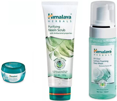 

Himalaya WINTER CREAM, NEEM FACE SCRUB. LEMON FOMING FACE WASH(Set of 3)