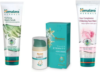 

Himalaya neem face scrub, youth night cream, face wash(Set of 3)