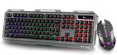 

Zebronics TRANSFORMER GAMING KEYBOARD AND MOUSE WITH RGB LED LIGHT Combo Set